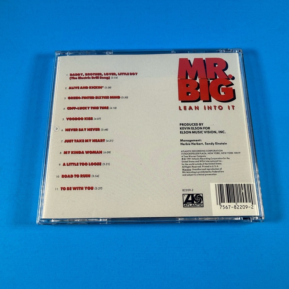 Mr. Big-Lean Into It CD - Picture 4 of 5